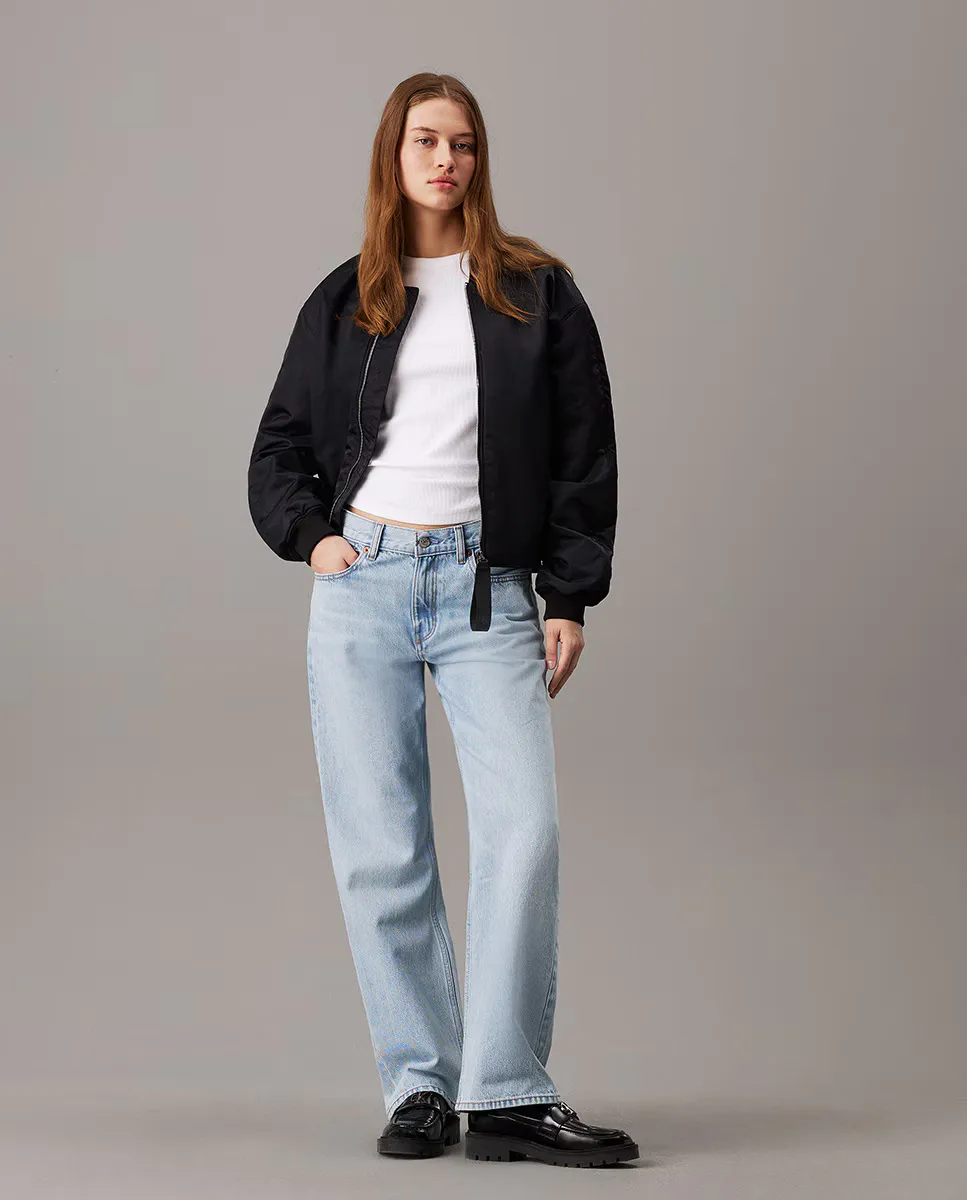 

Женский утепленный бомбер с воротником Perkins Calvin Klein Jeans, черный