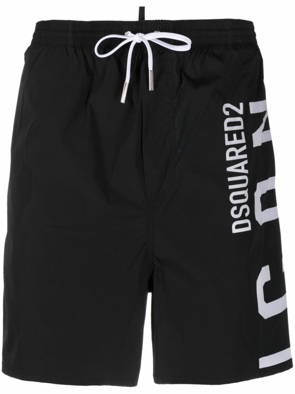

Dsquared2 плавки-шорты с кулиской и логотипом, черный