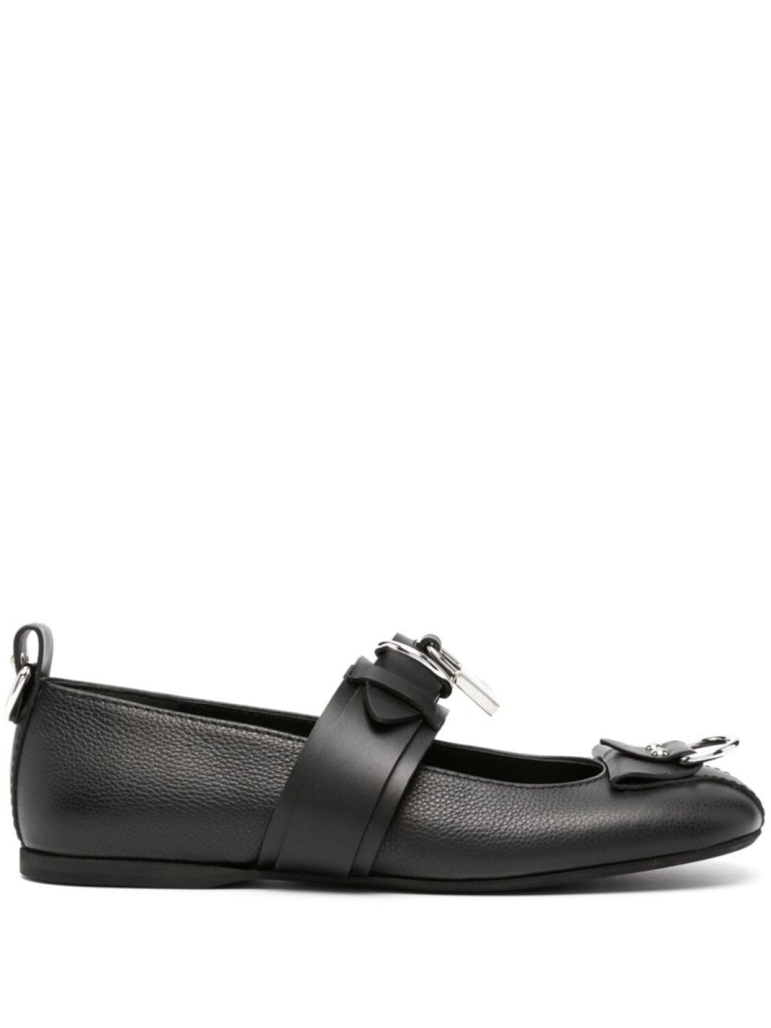 

Балетки с декоративным замком JW Anderson, черный