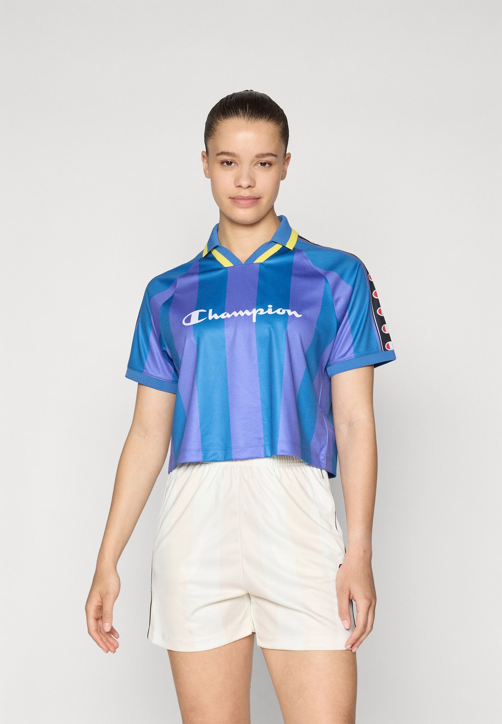 

Футболка с принтом SPORTS HERITAGE V NECK POLO Champion, синий