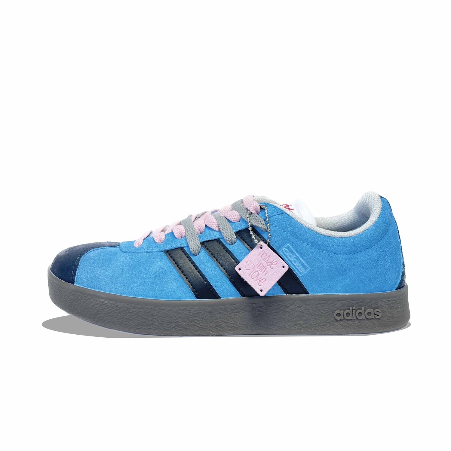 

Кроссовки adidas Vl Court Skateboarding Shoes Unisex Low-top Blue/pink, синий
