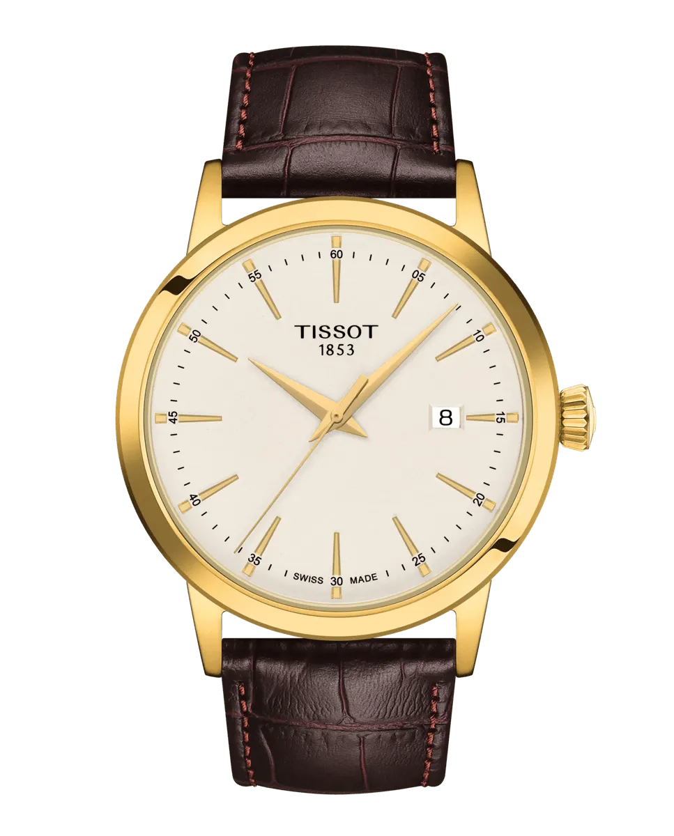 

Мужские часы из коллекции Classic Dream в коричневой коже Tissot, коричневый