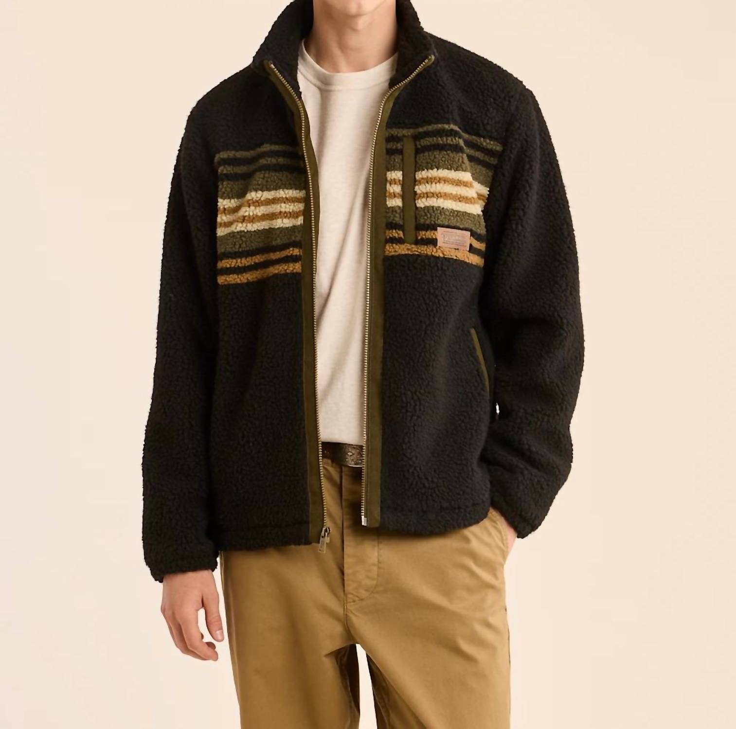 

Флисовая куртка Tahuya Berber в оливковом/бронзовом цвете PENDLETON