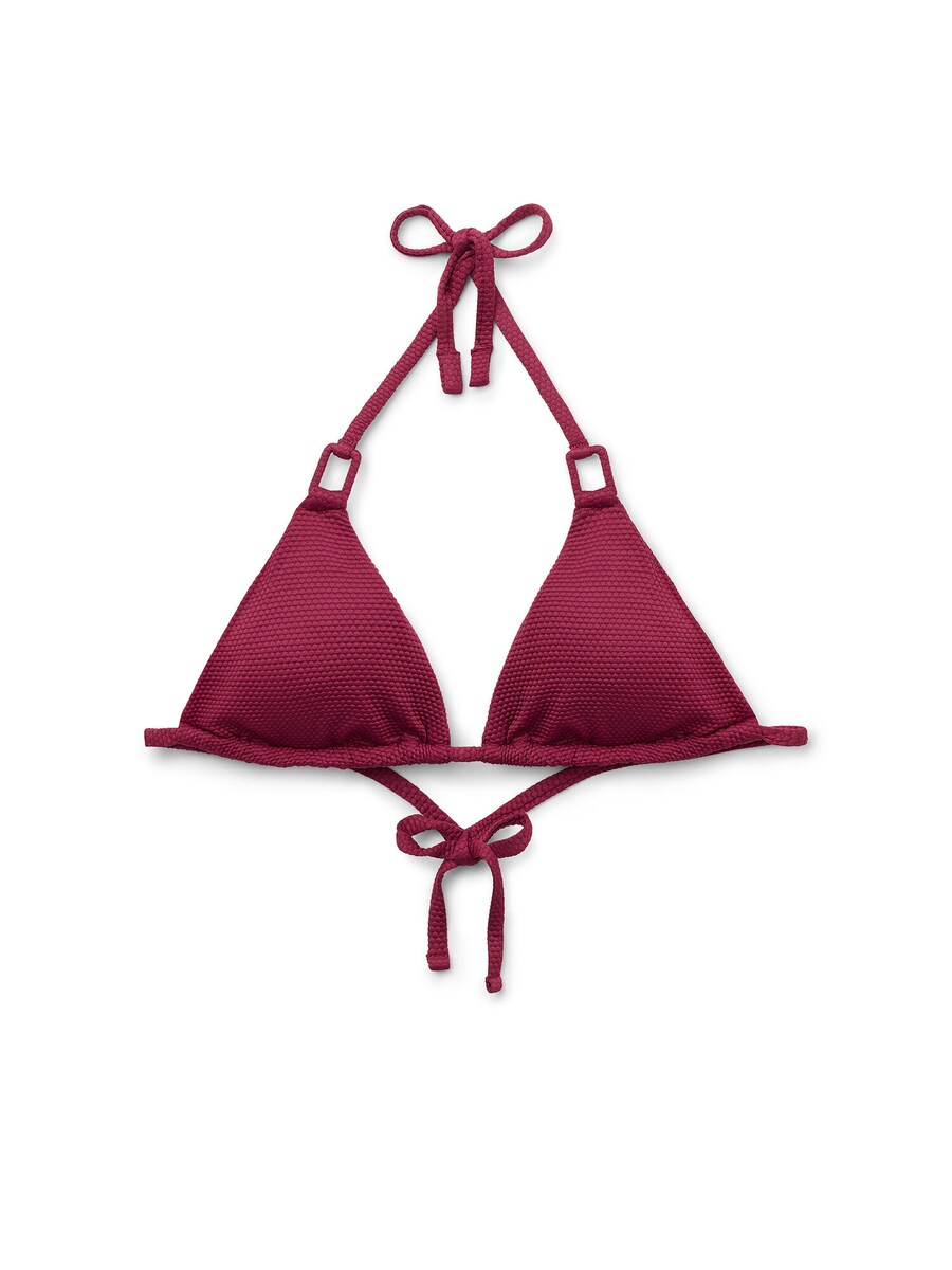 

Треугольный бикини-топ CALZEDONIA Classy Piquet, бордовый