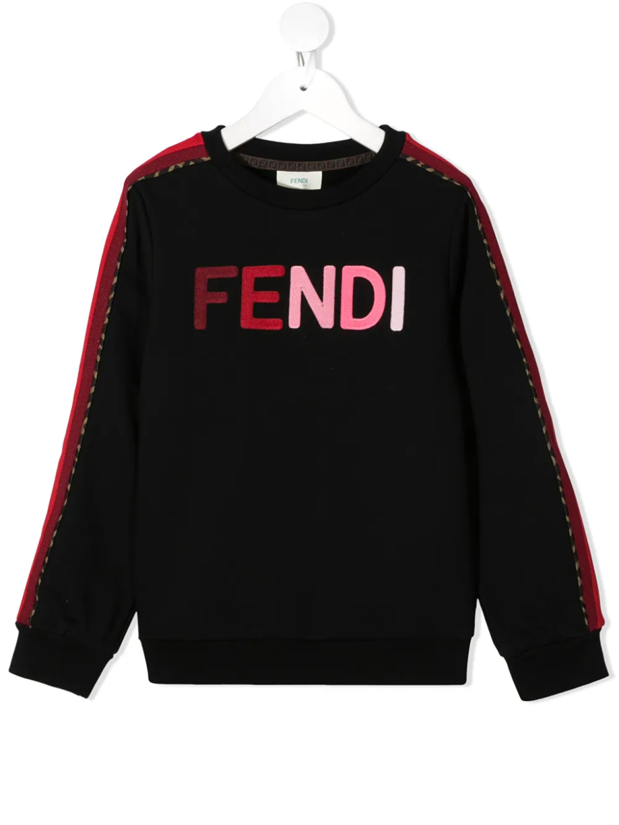 

Толстовка с логотипом Fendi Kids, черный
