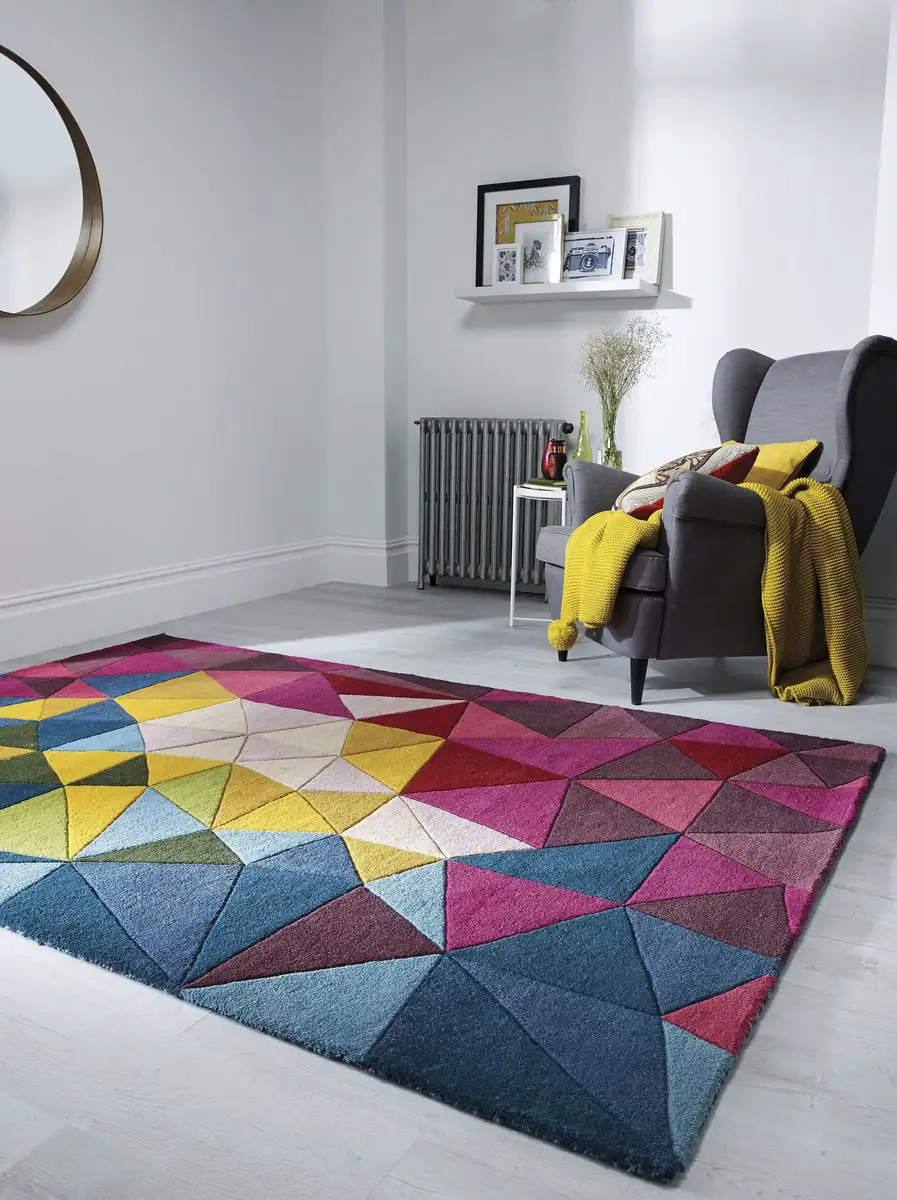 

FLAIR RUGS шерстяной ковер "Falmouth", прямоугольный, 100% шерсть, из натурального волокна, красочный, современный 200х290 см, цвет multi