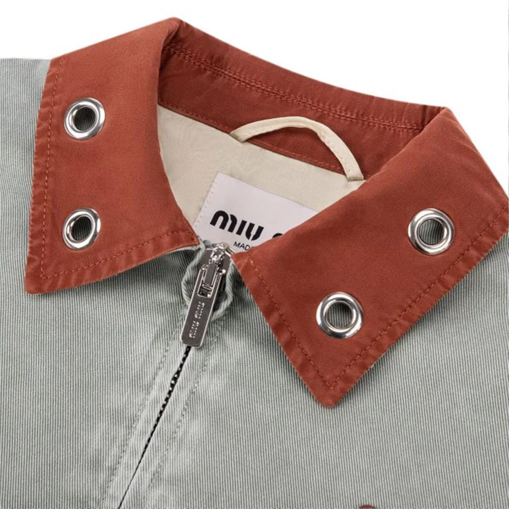 Куртка женская SS26 Jackets & Coats MIU MIU, Teal — фото 4