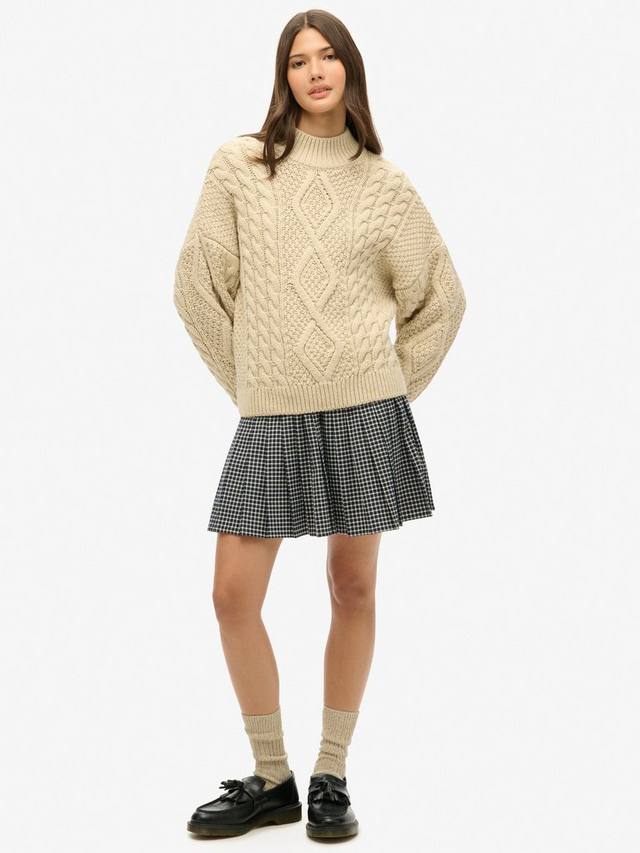 

Винтажная плиссированная мини-юбка Superdry, Blue