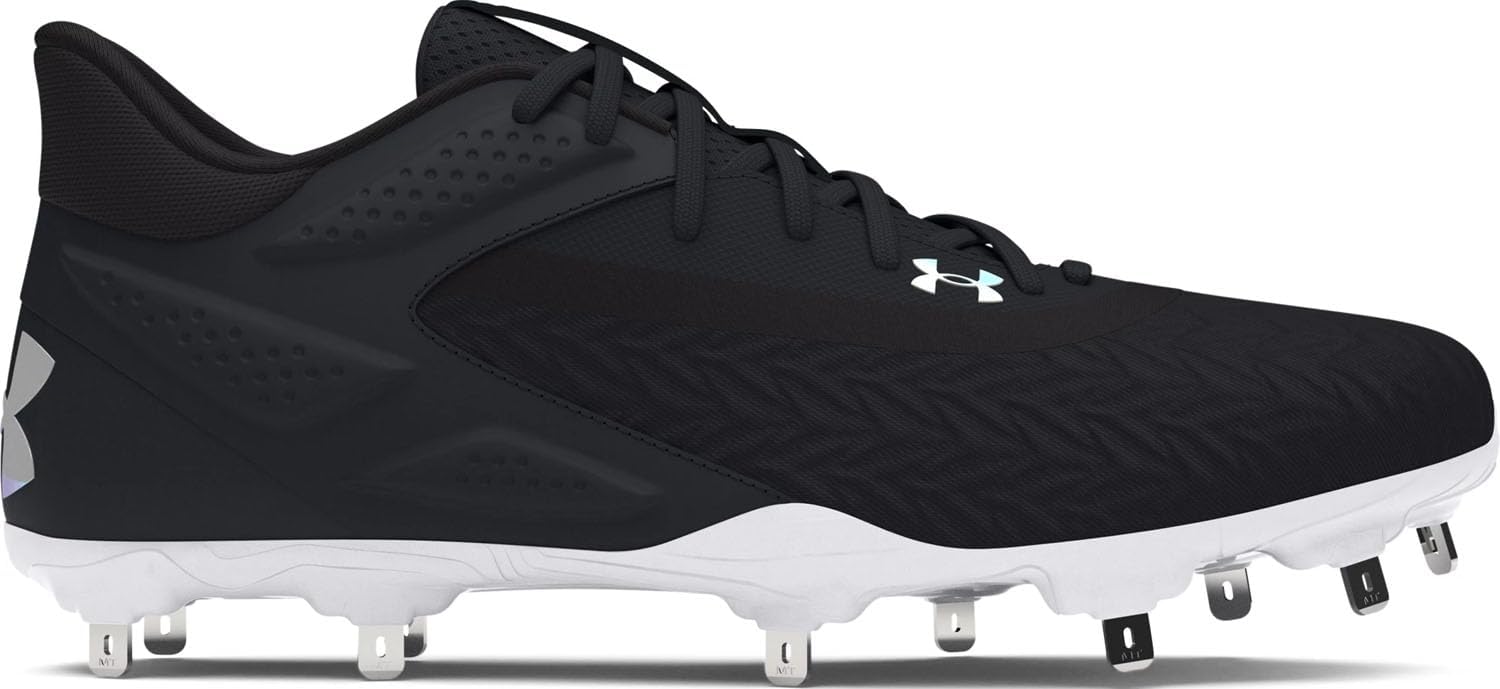 Under Armour мужские бейсбольные бутсы Yard Metal 3.0, (001) Black/Black/White — фото 3