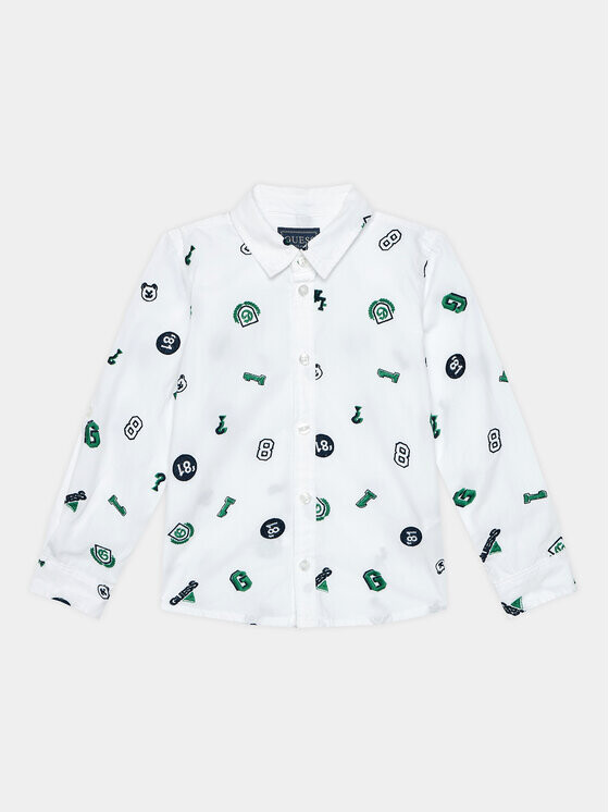 

Рубашка стандартного кроя Guess, белый