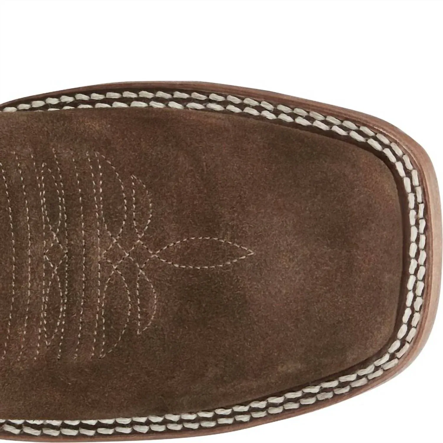 Justin Boots Мужские ковбойские сапоги Dillon из вощеной замши с квадратным носком, бежевого цвета — фото 3