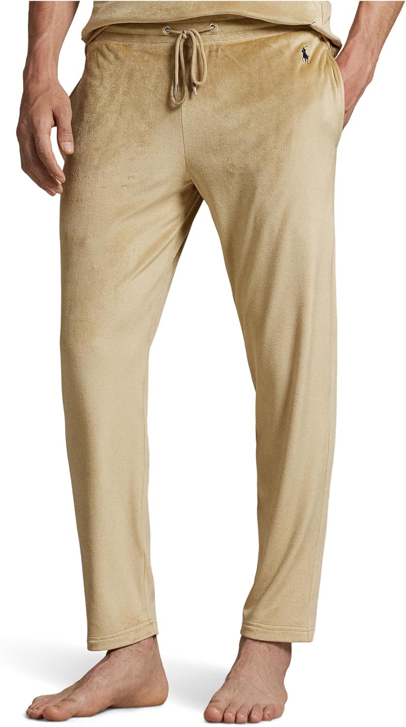 

Polo Ralph Lauren мужские пижамные брюки Slim из плюшевого велюра, Classic Khaki 1