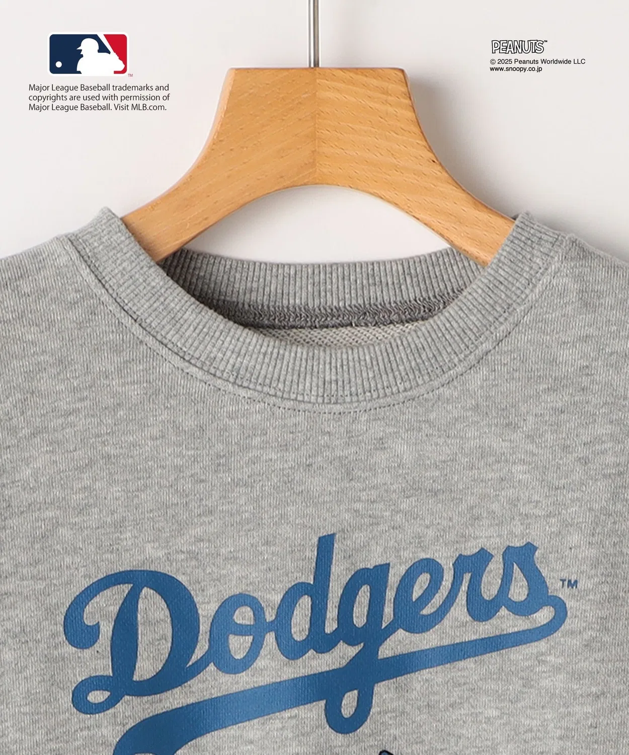Свитшот детский коллаборация PEANUTS×MLB SHIPS KIDS, офф-вайт — фото 3