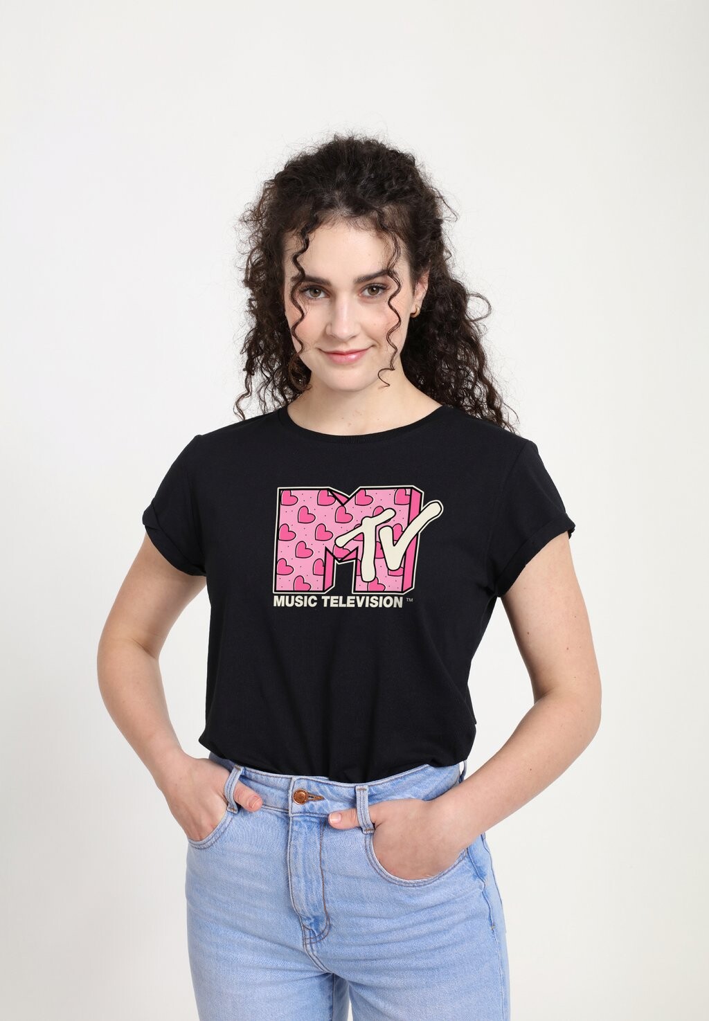

Футболка с принтом MTV HEART DIAGONAL Henry Tiger, черный