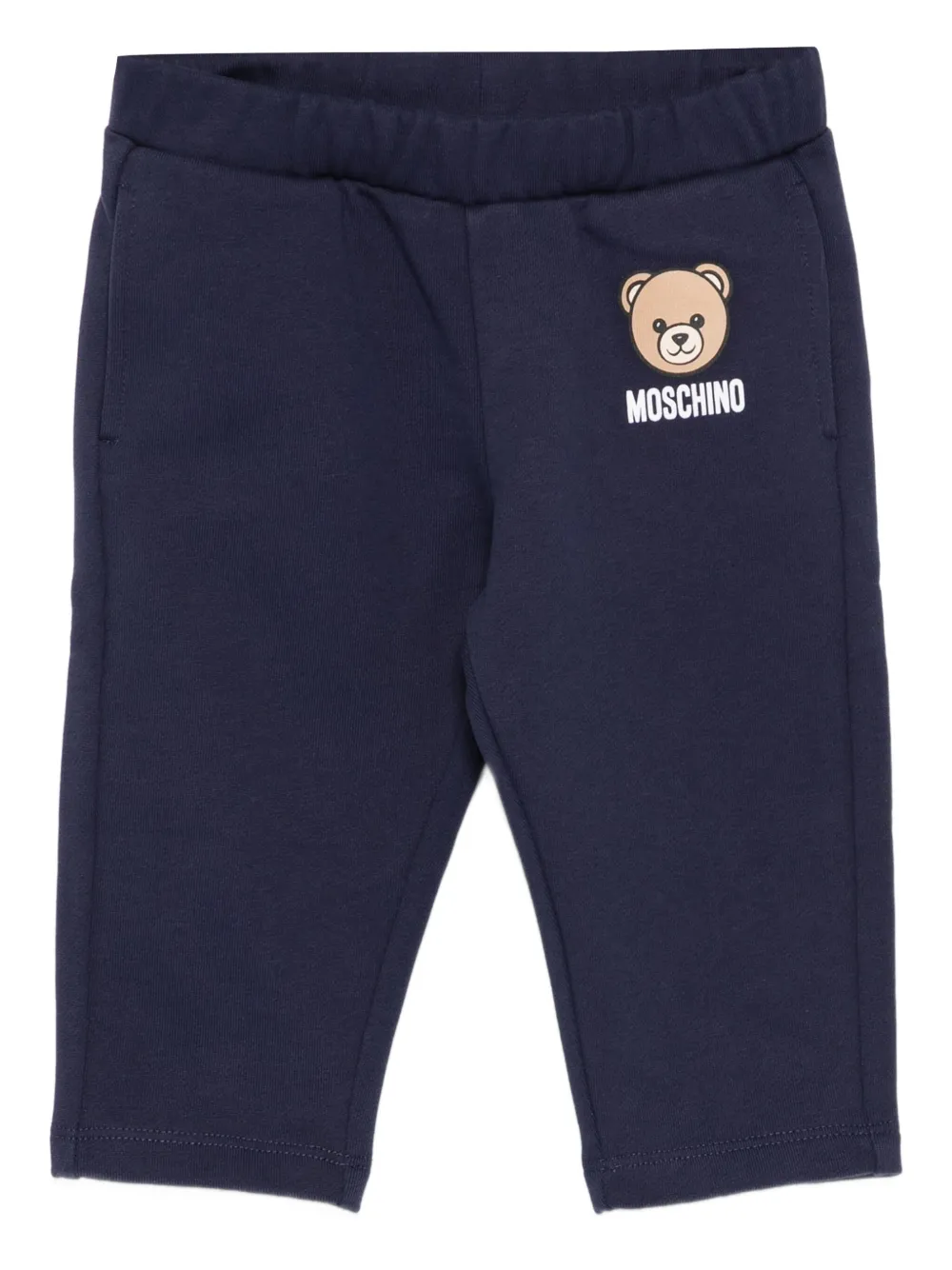 

Спортивные брюки с принтом плюшевого мишки Moschino Kids, синий