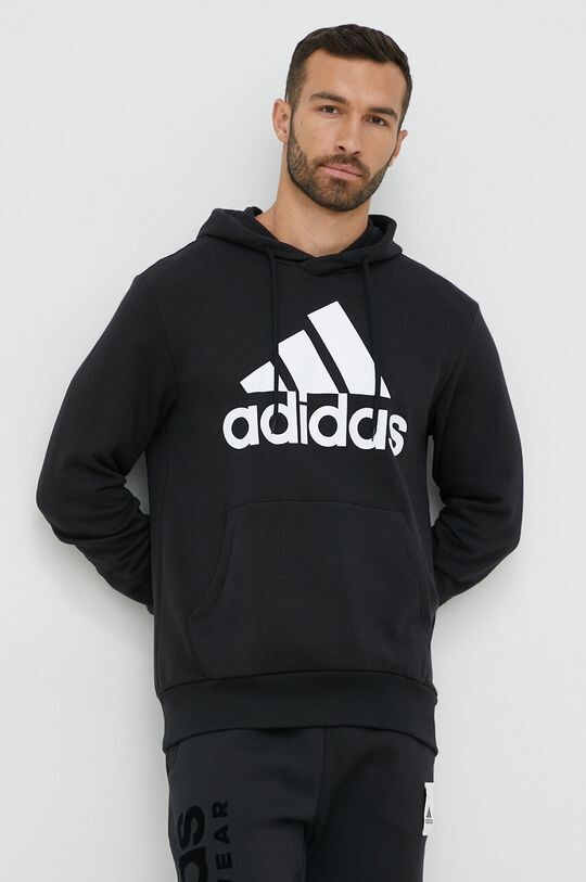 

Хлопковая толстовка adidas, черный