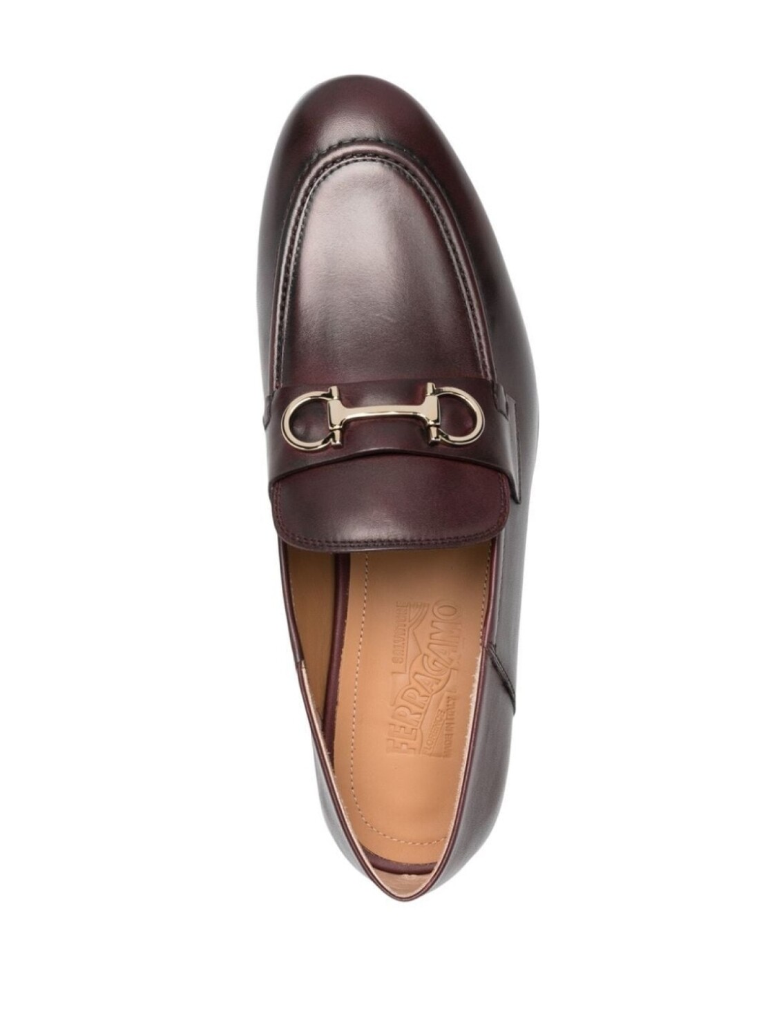 Ferragamo лоферы Ottone с пряжкой Gancini, фиолетовый — фото 4