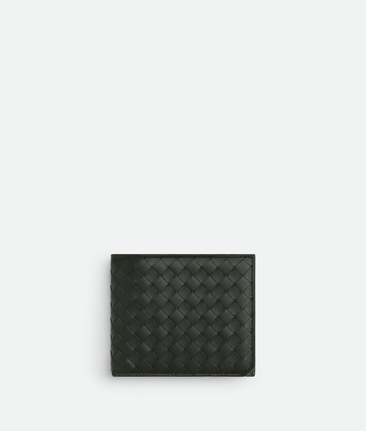 

Intrecciato piccolo bi-fold wallet with coin purse BOTTEGA VENETA, темно-зеленый