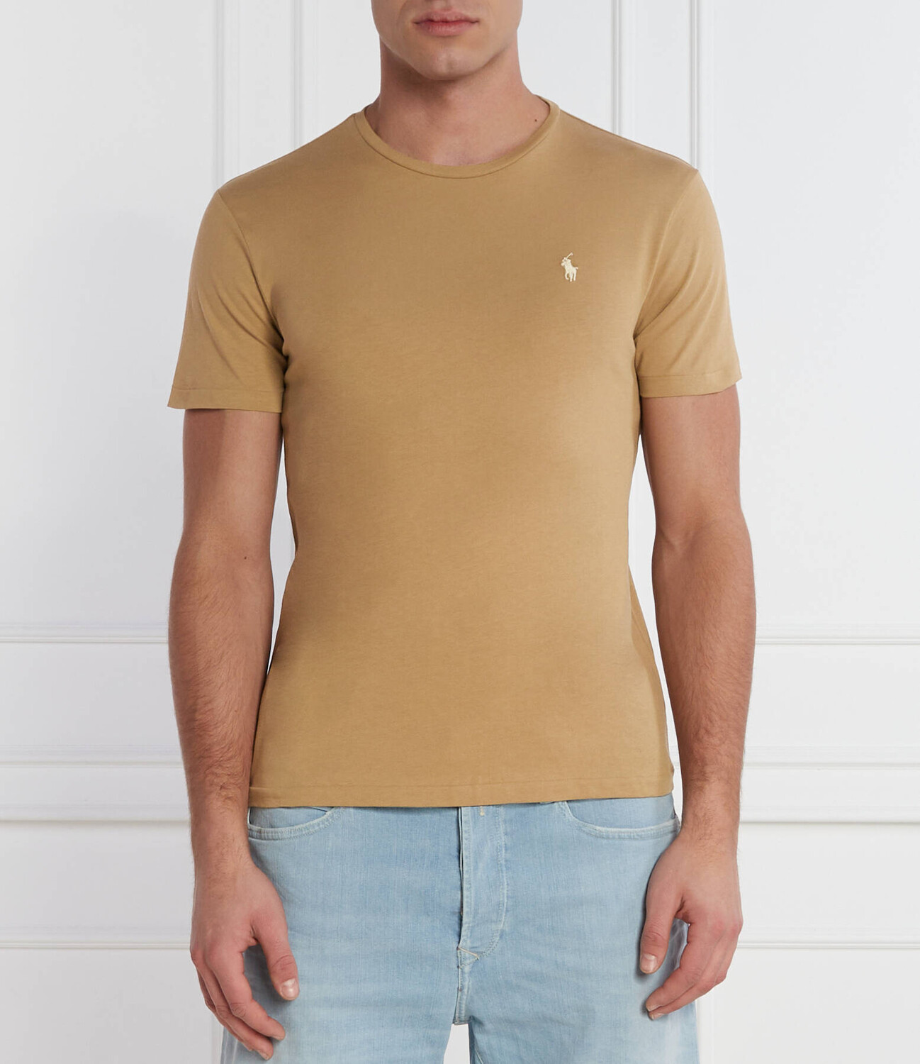 

Футболка POLO RALPH LAUREN Slim Fit, коричневый