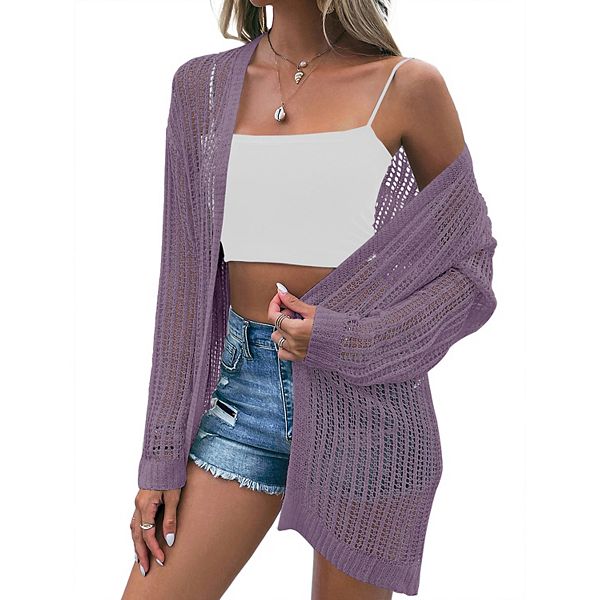 

Женский легкий кардиган с длинным рукавом и открытым передом Maxxis Merch, Light Purple