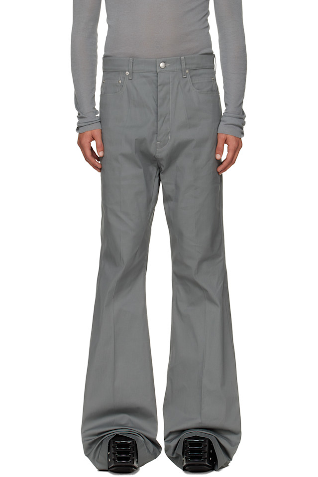 

Rick Owens Серые конкорданские болан брюки-клеш