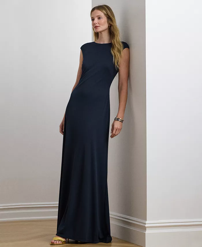 

Женское платье из джерси с отделкой цепочкой Lauren Ralph Lauren, синий