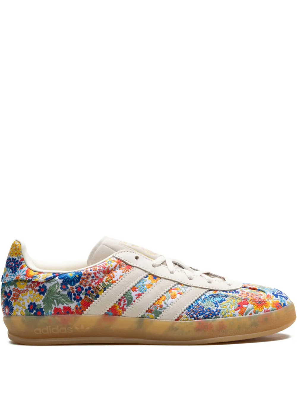 Кроссовки Gazelle Indoor Liberty London - Floral Embroidery Adidas, синий
