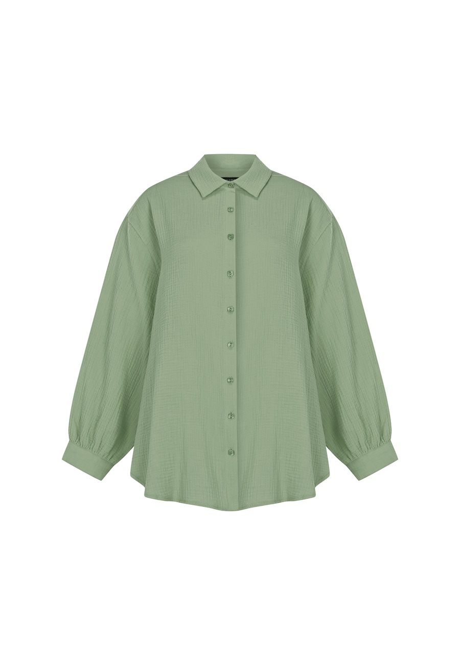 

Блузка прямого кроя FRESHLIONS Honari, светло-зеленый