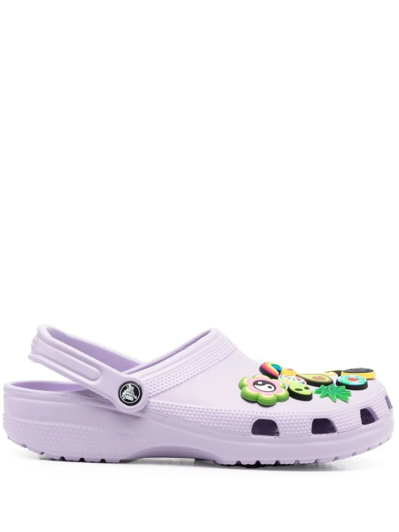 

Кроксы с нашивками Crocs, фиолетовый