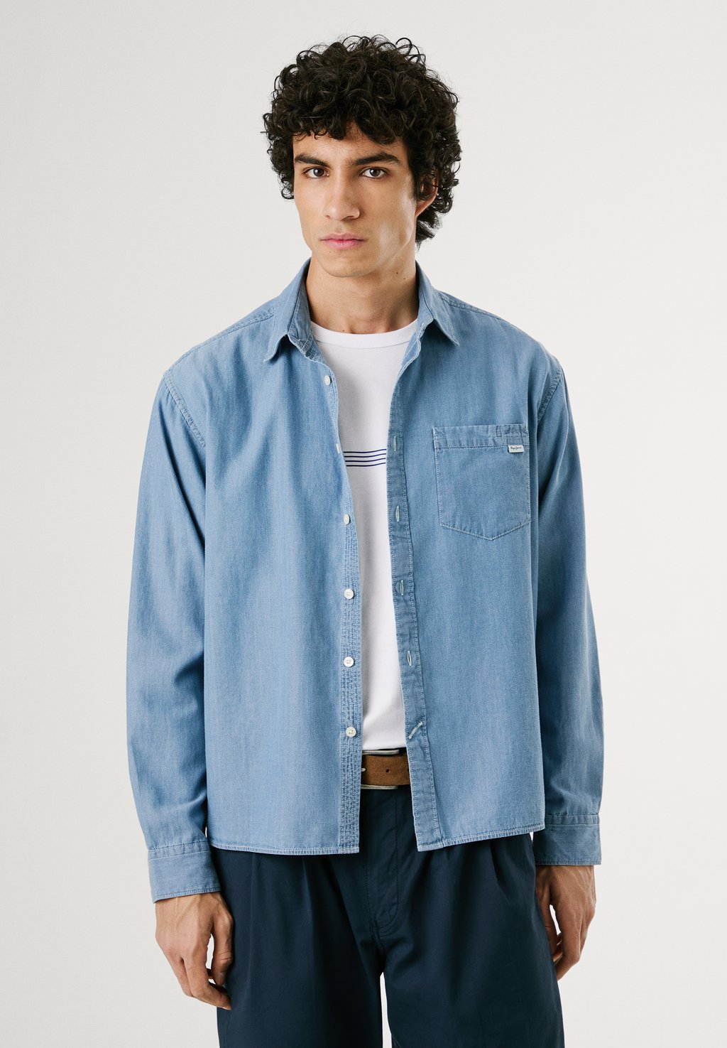 

Рубашка COLMAN Pepe Jeans, светло-голубой