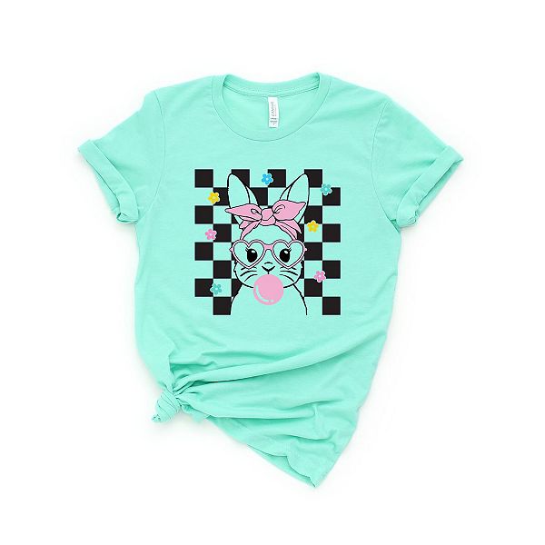 

Футболка с принтом в клетку и забавным кроликом Simply Sage Market, Mint, Зеленый, Футболка с принтом в клетку и забавным кроликом Simply Sage Market, Mint