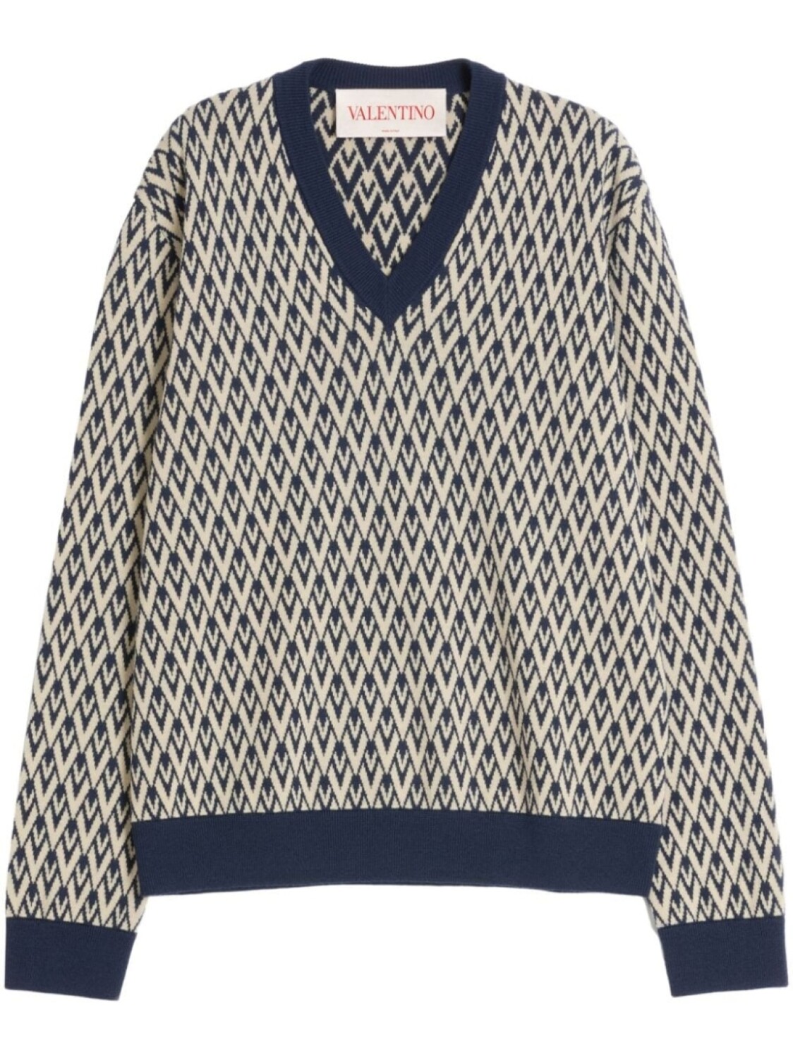 

Свитер из вирджинской шерсти Valentino Garavani, нейтральный цвет