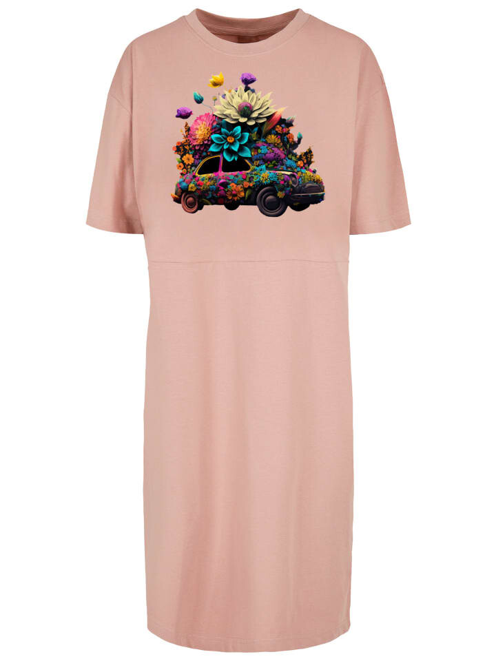 

Короткое платье F4NT4STIC Oversize Kleid Blumen Auto, цвет duskrose