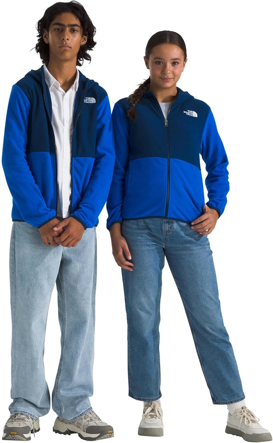 

The North Face Женская подростковая куртка Glacier с капюшоном на молнии (для детей старшего возраста), Estate Blue