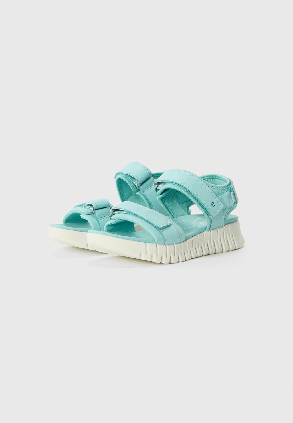 Босоножки на танкетке GRUUV - Ankle cuff sandals ECCO, светло-голубой — фото 2