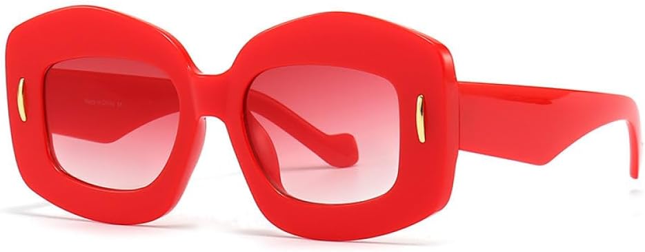 

Классические солнцезащитные очки для женщин, винтажные, ретро, ​​с заклепками, модные солнцезащитные очки для мужчин, роскошные, красные, трендовые (C5 Purpleack, один размер) LXLHWN, C2 Red