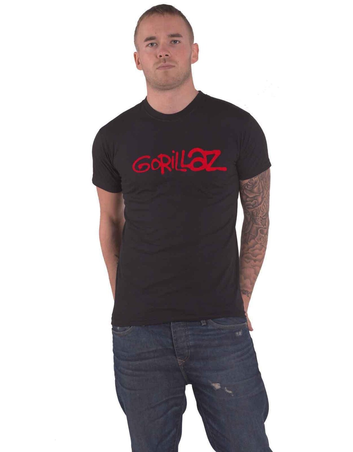 

футболка с логотипом Gorillaz, черный