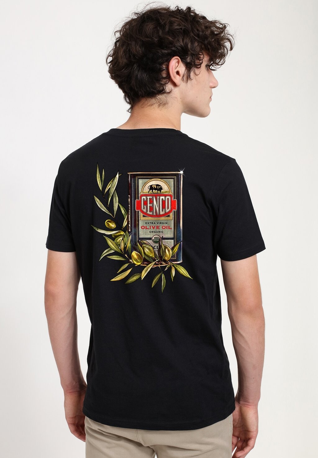 

Принт на футболке Godfather Genco Olive Oil Henry Tiger, черный