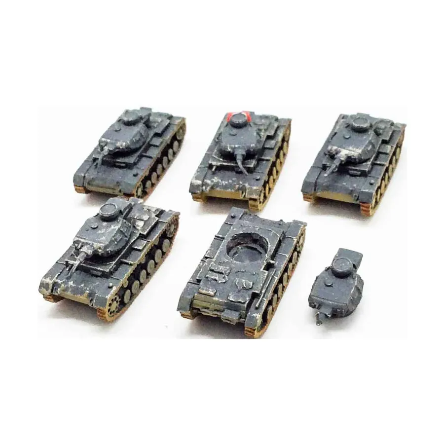 

Pz III, коллекция №5, WWII Micro Armour - Germany - Loose Miniatures (1:285)