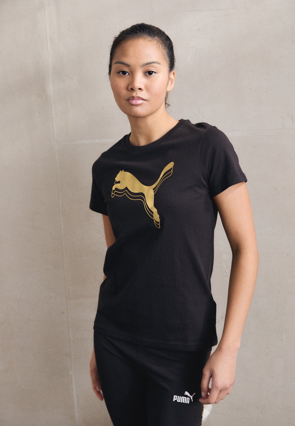 

Футболка с принтом METALLIC TEE Puma, черный