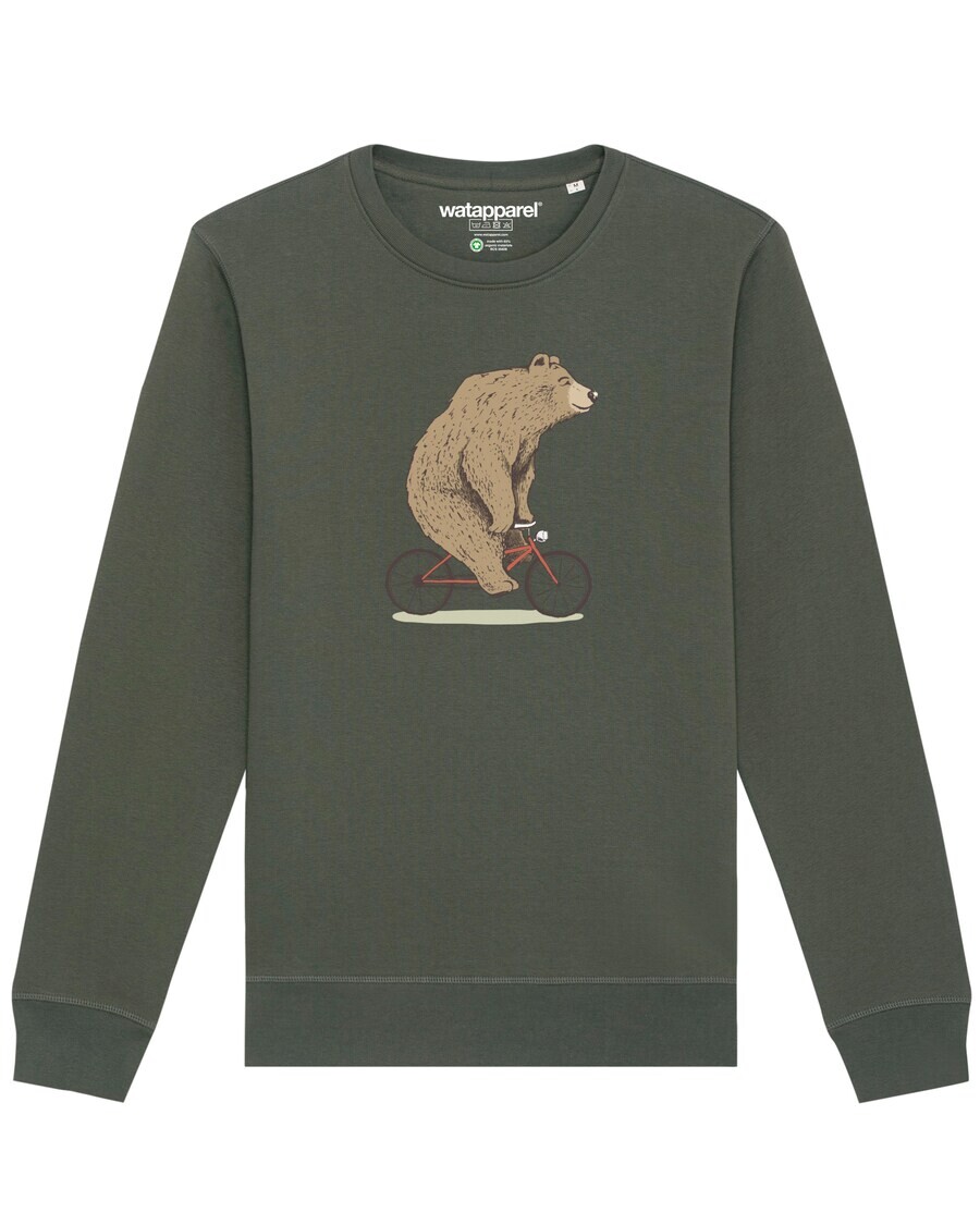 

Свитер Watapparel Sweatshirt Fahrradbär, оливковый