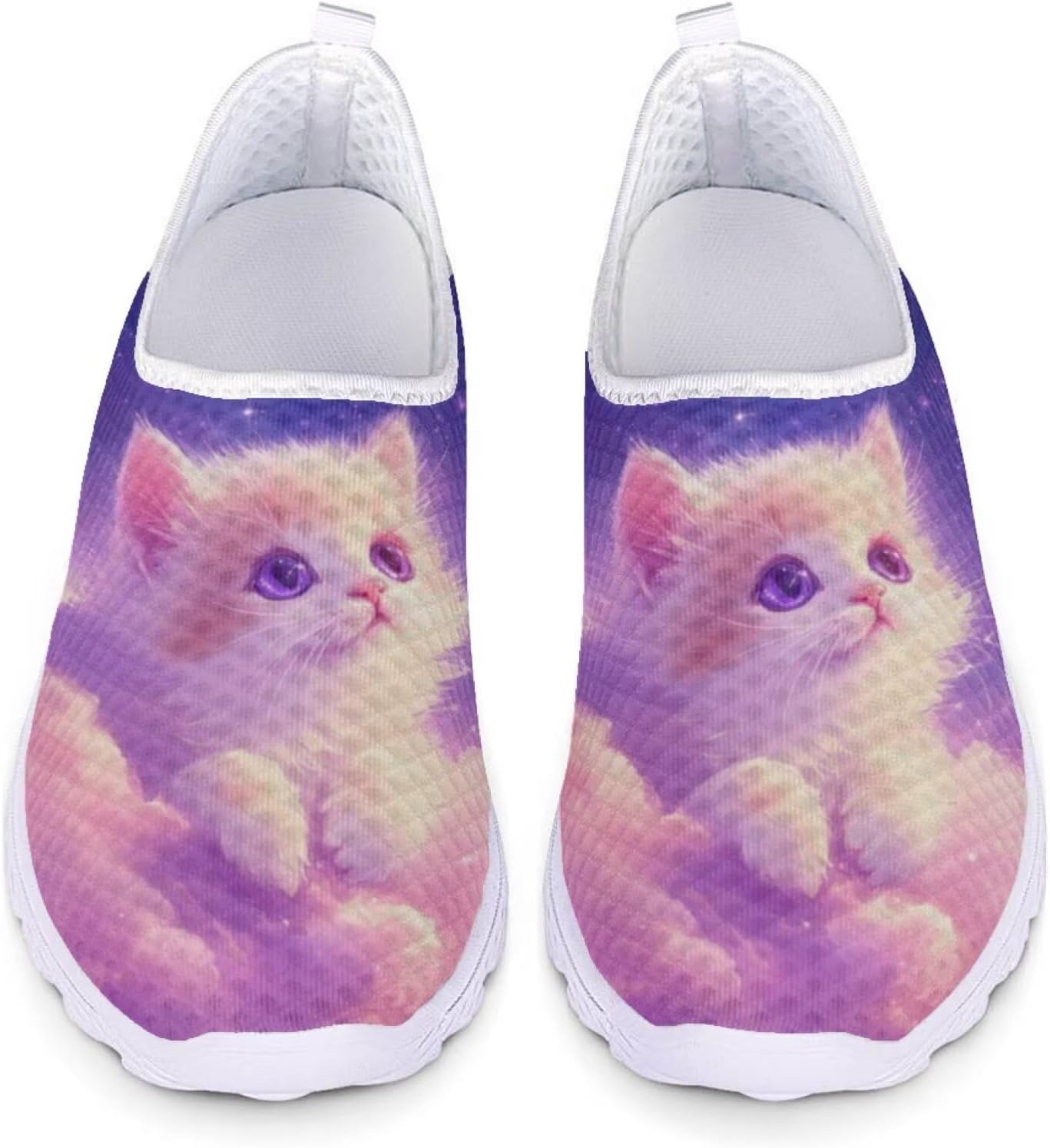 

Женские и мужские слипоны Forchrinse с цветочным принтом и корги, мягкая сетка, кроссовки для прогулок, спортивные, повседневные, для путешествий, дышащие, розовый