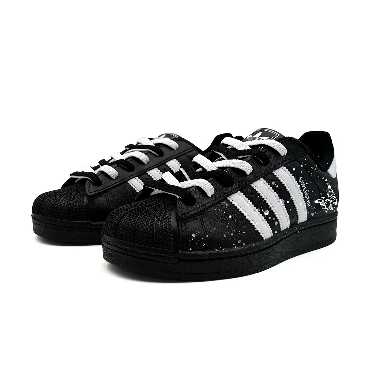 Кеды детские Adidas Originals Superstar 2 Starlit Butterfly Dance Black White — фото 4