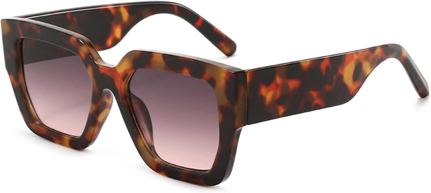 

Солнцезащитные очки COTIA в винтажном квадратном стиле для женщин и мужчин. Классическая прямоугольная форма, толстая оправа, широкие дужки. Ретро-дизайн. Солнцезащитные очки, Leopard