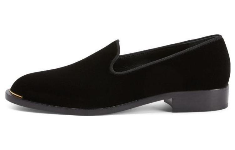 Бархатные лоферы Lydia Giuseppe Zanotti, Black