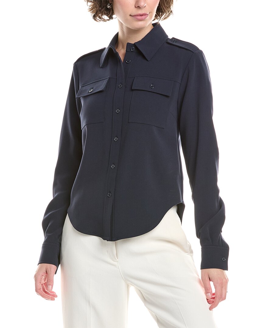 

MICHAEL Michael Kors Приталенная армейская рубашка, синий