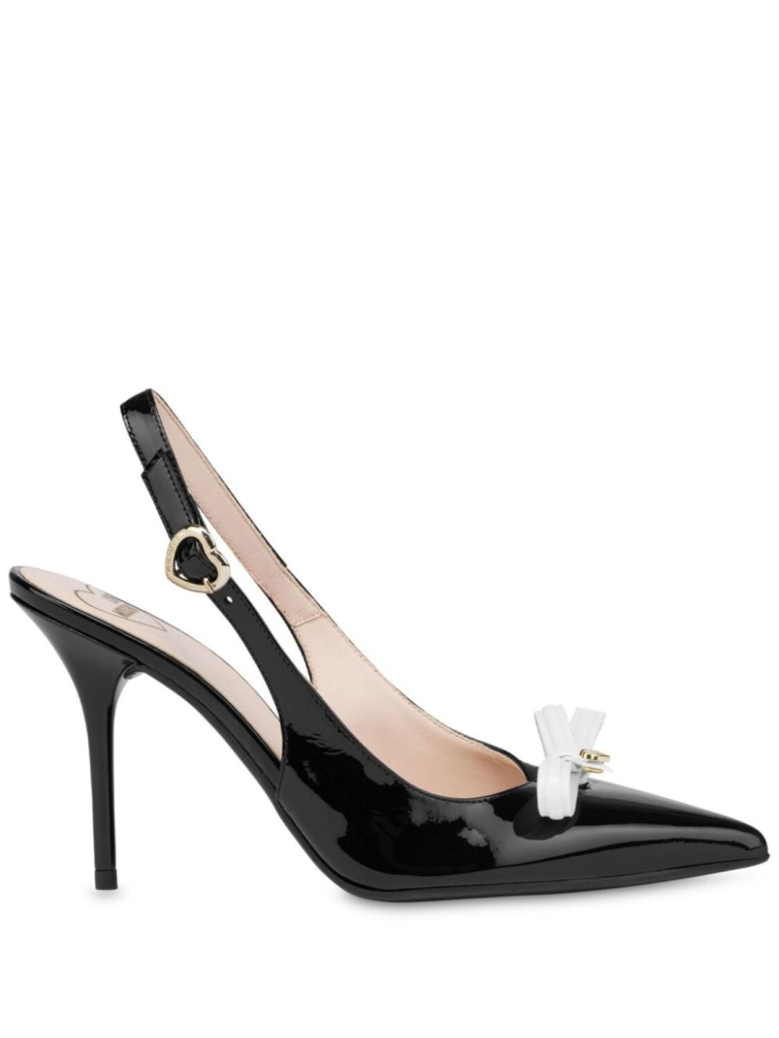Love Moschino лакированные туфли с бантом, черный