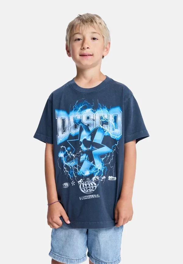 Футболка с принтом Skull Shock Dc Shoes, синий — фото 2