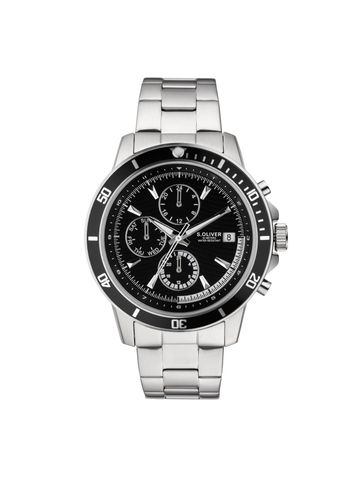 

s.Oliver Современные и вневременные наручные часы в серебристом цвете