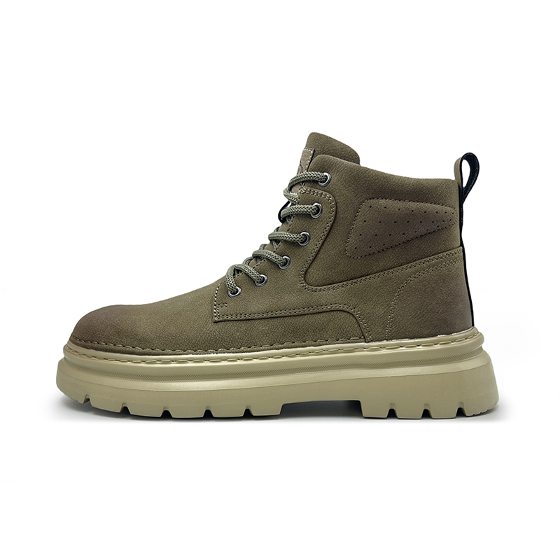 

KYMOOU Короткие мартинсы 4 см мужские армейский зеленый, цвет Army Green
